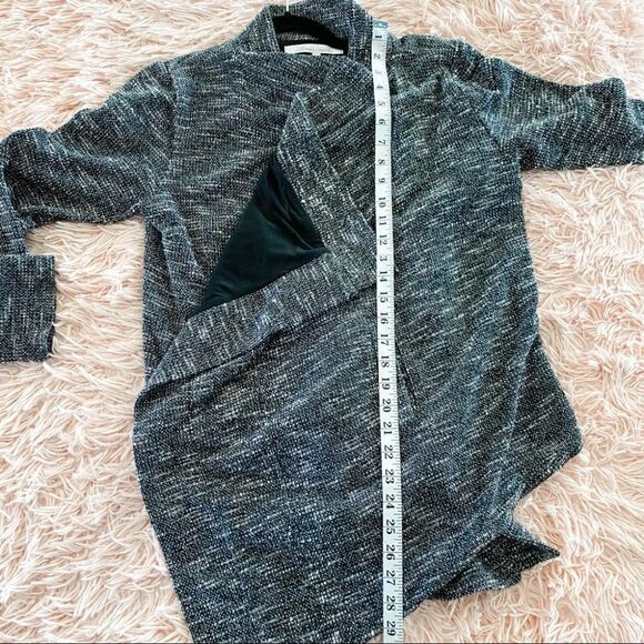 Lovers & Friends Marled Drape Cardigan in Black White Small - Picture 5 of 6